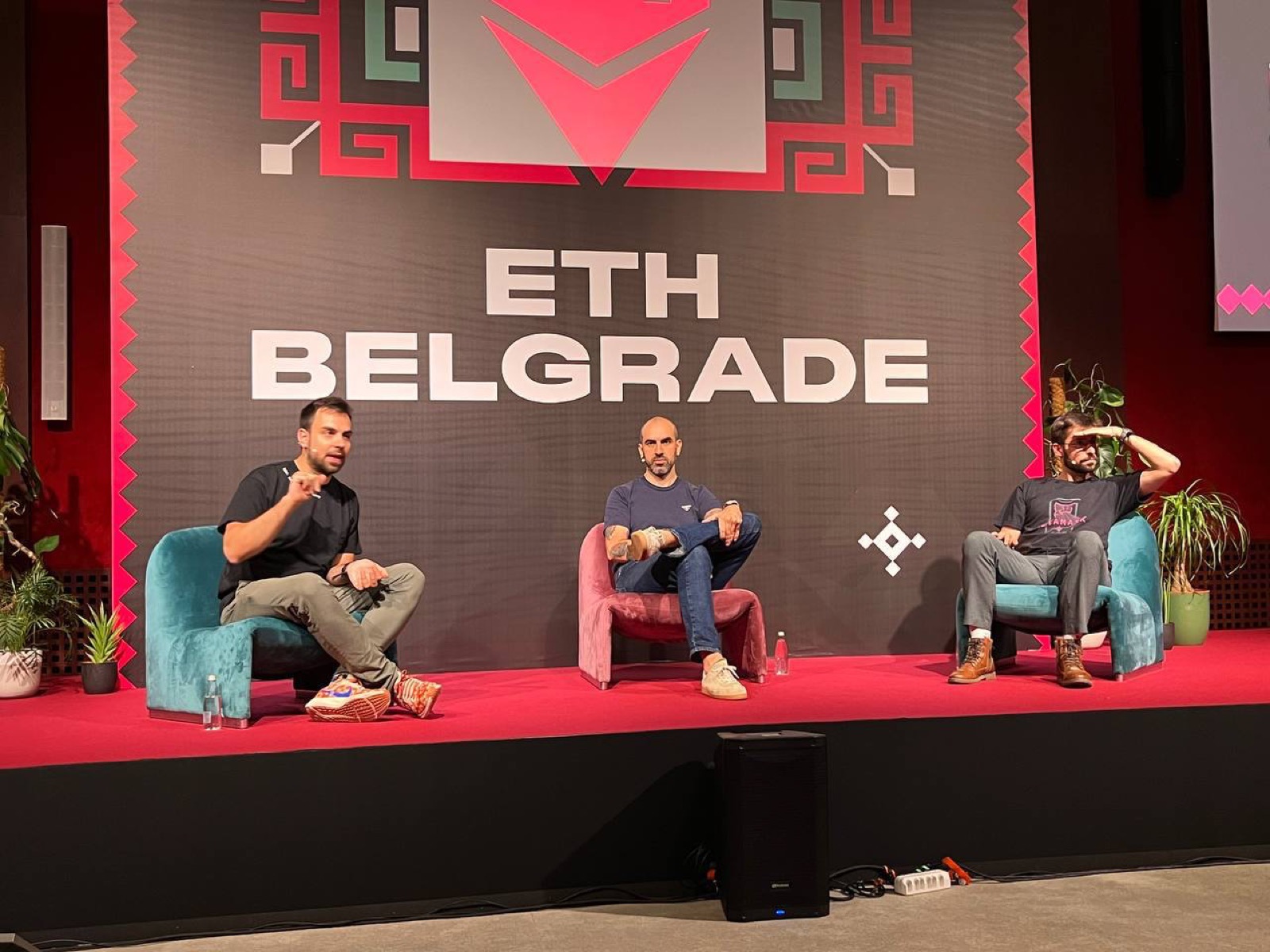 Speaking on a panel at ETH Belgrade