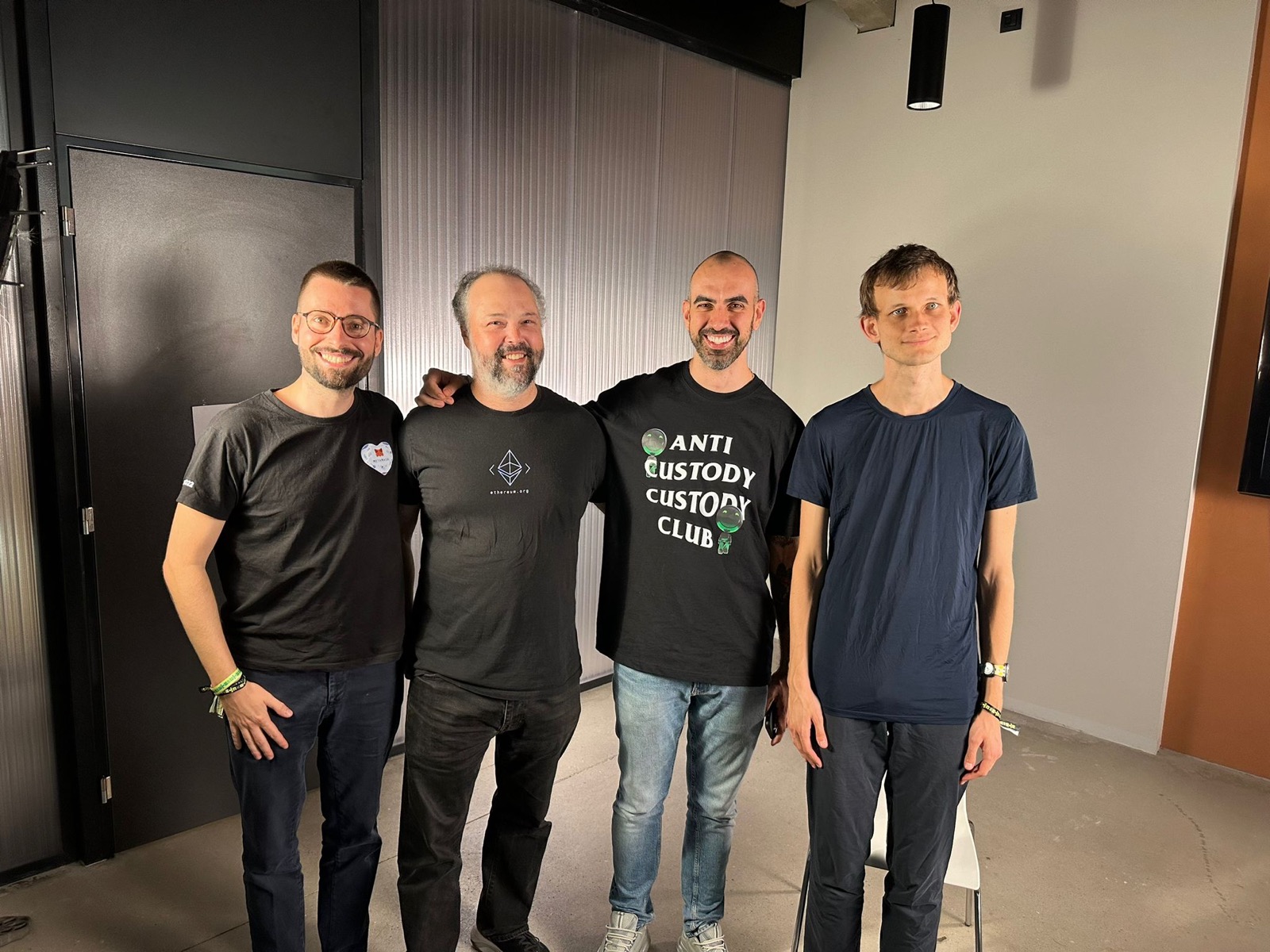 With Vitalik Buterin, co-founder of Ethereum